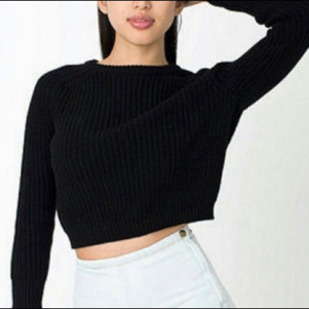 American Apparel Fisherman Crop Sweater